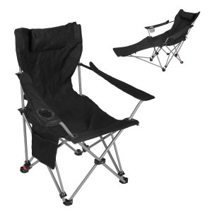 Reclining Camping Chair with Footrest