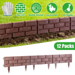 Garden Landscape Edging Stone Border Fence