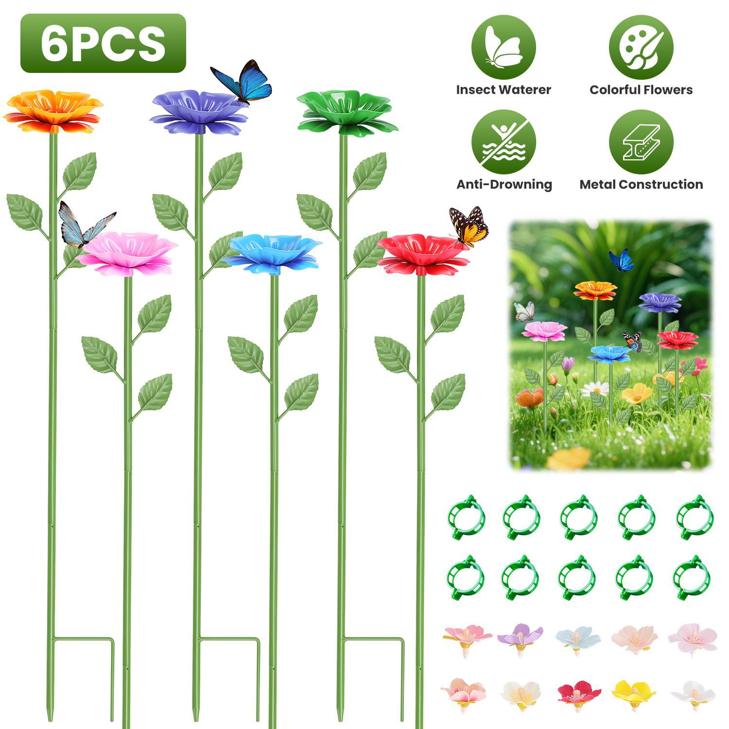 Outdoor Pollinator Water Stakes Bee