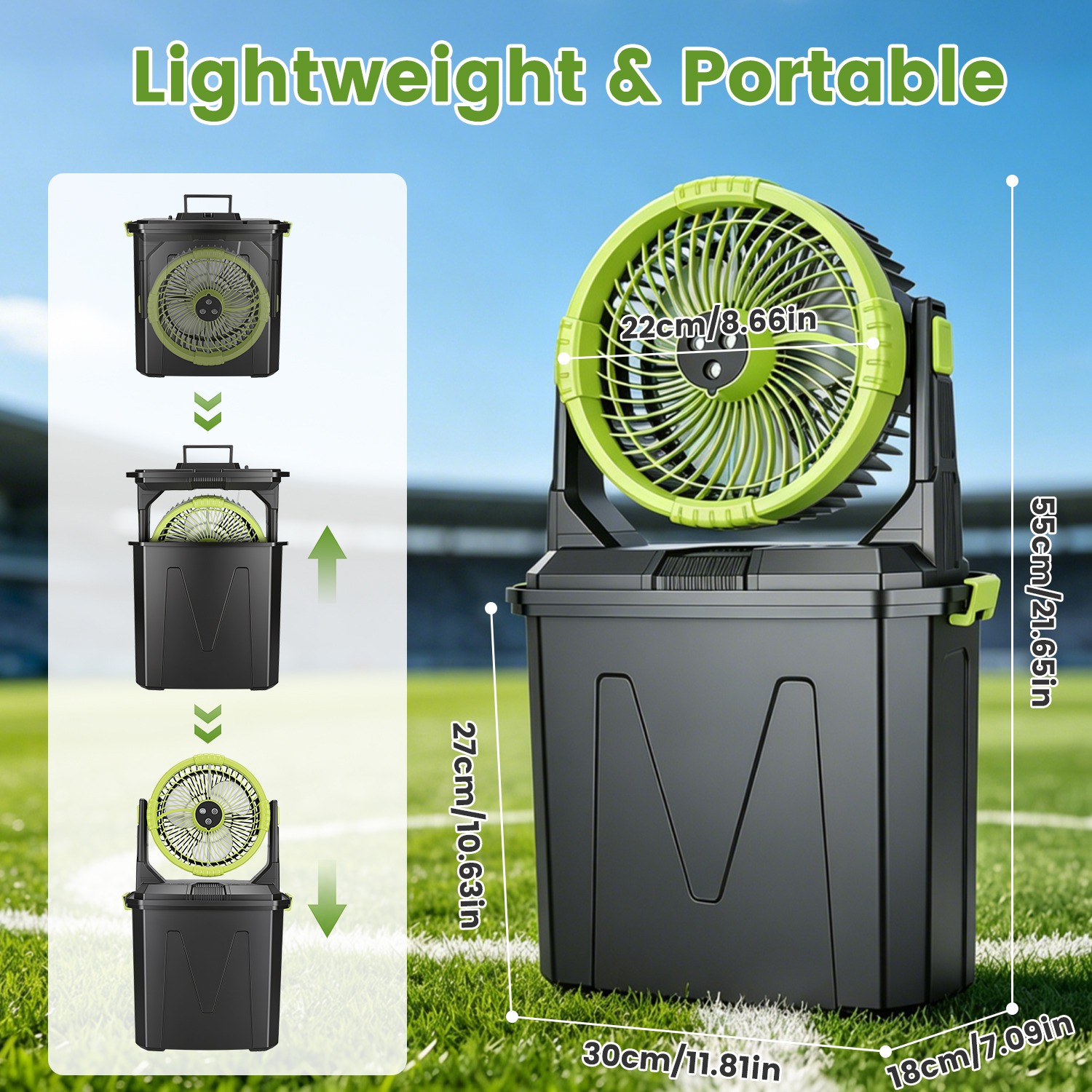5in1 Portable Misting Fan 20000mAh