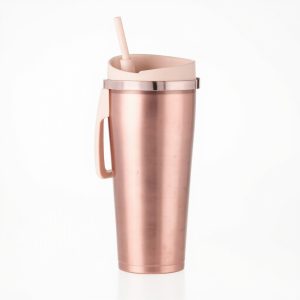 40oz Insulated Tumbler with Handle & Straw Lid — All-Day Hydration for Travel