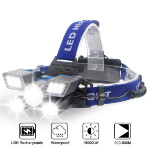 ZK20 Rechargeable LED Headlamp — Waterproof Head Light