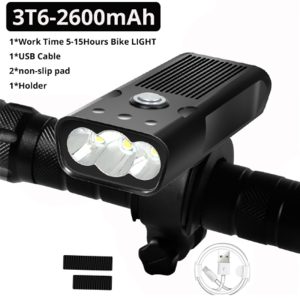 20000LM USB Rechargeable Bicycle Light — Waterproof Bike Headlight & Tail Light Set