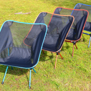 Ergonomic Folding Camping Chair — Premium Back Support Seat for Outdoor Adventures